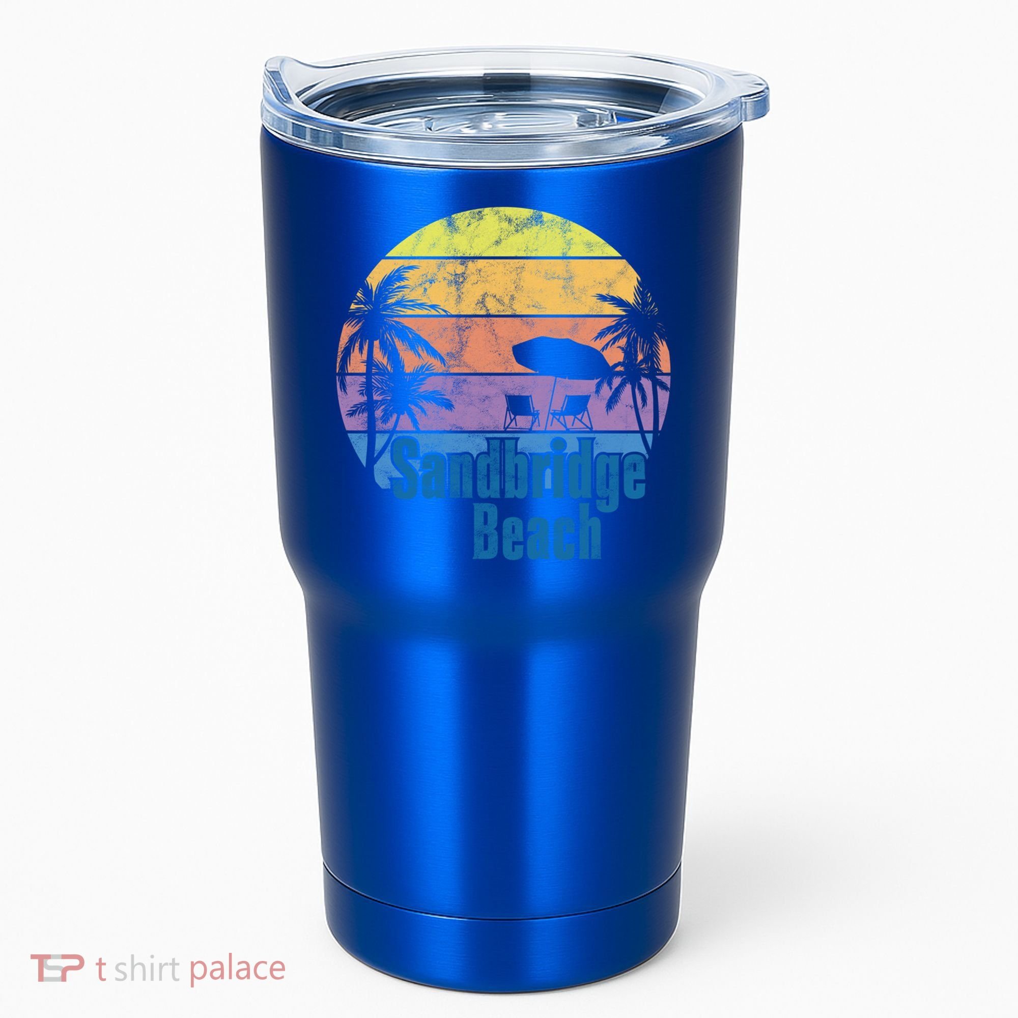 Sandbridge Virginia Beach Retro Sunset Family Beach Vacation Gift Tumbler