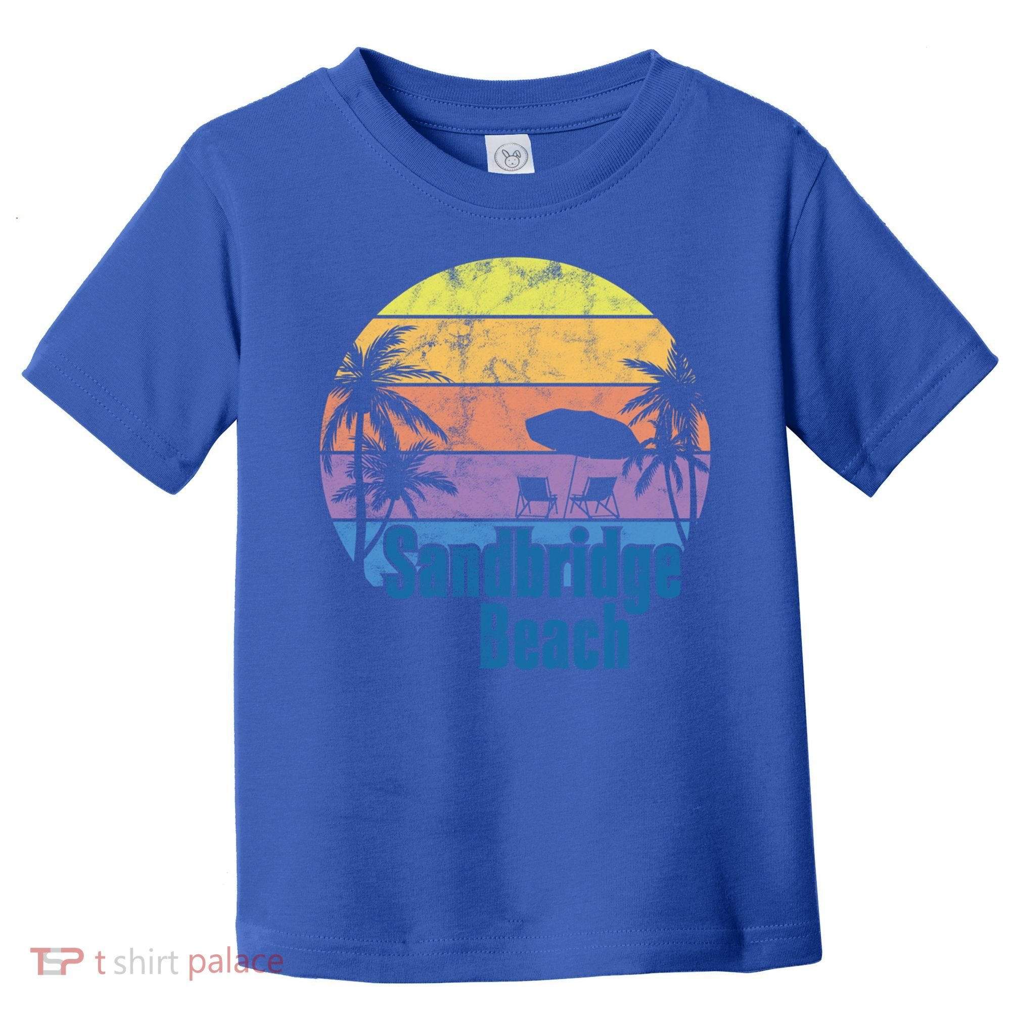 Sandbridge Virginia Beach Retro Sunset Family Beach Vacation Gift Toddler T-Shirt