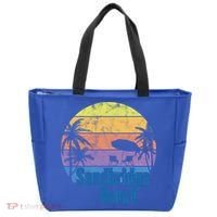 Sandbridge Virginia Beach Retro Sunset Family Beach Vacation Gift Tote Bag thumb 0