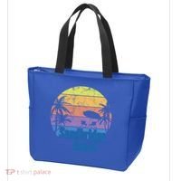 Sandbridge Virginia Beach Retro Sunset Family Beach Vacation Gift Tote Bag thumb 3