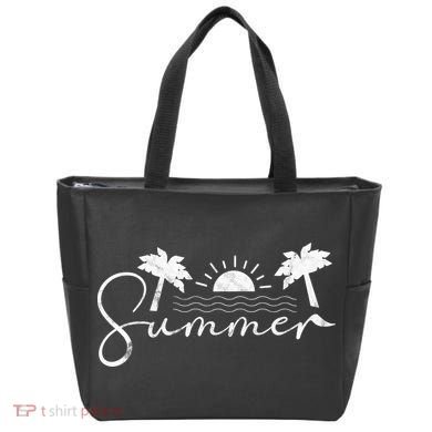 Summer Vintage Beach Tote Bag
