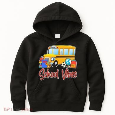 School Vibes Back to School Kids Hoodie