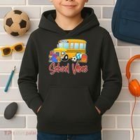 School Vibes Back to School Kids Hoodie thumb 2