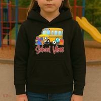 School Vibes Back to School Kids Hoodie thumb 3
