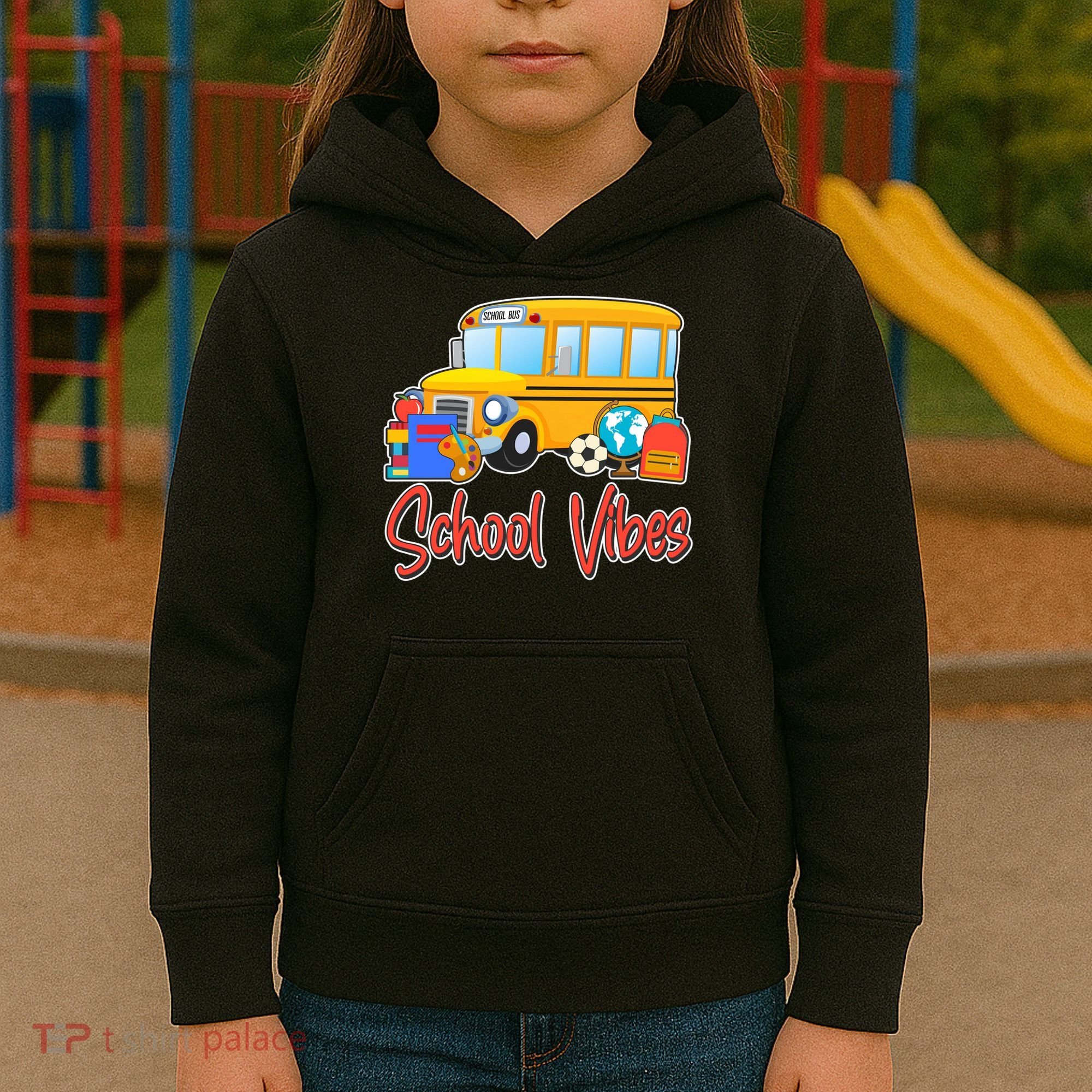 School Vibes Back to School Kids Hoodie