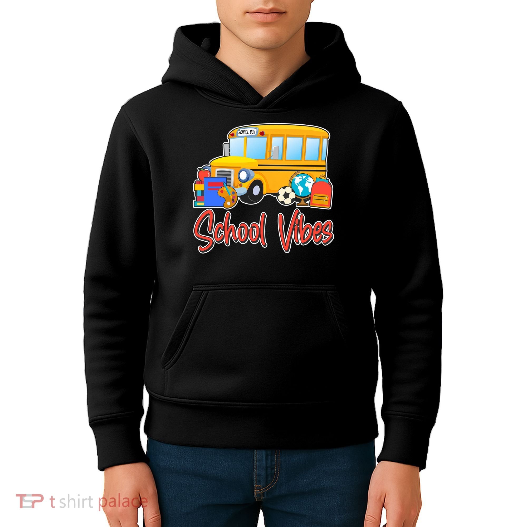 School Vibes Back to School Kids Hoodie