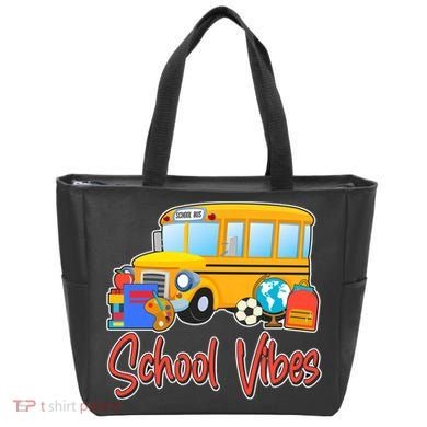 School Vibes Back to School Tote Bag