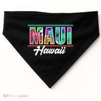 Summer Vacation Beach Maui Hawaii Gift USA-Made Doggie Bandana thumb 0
