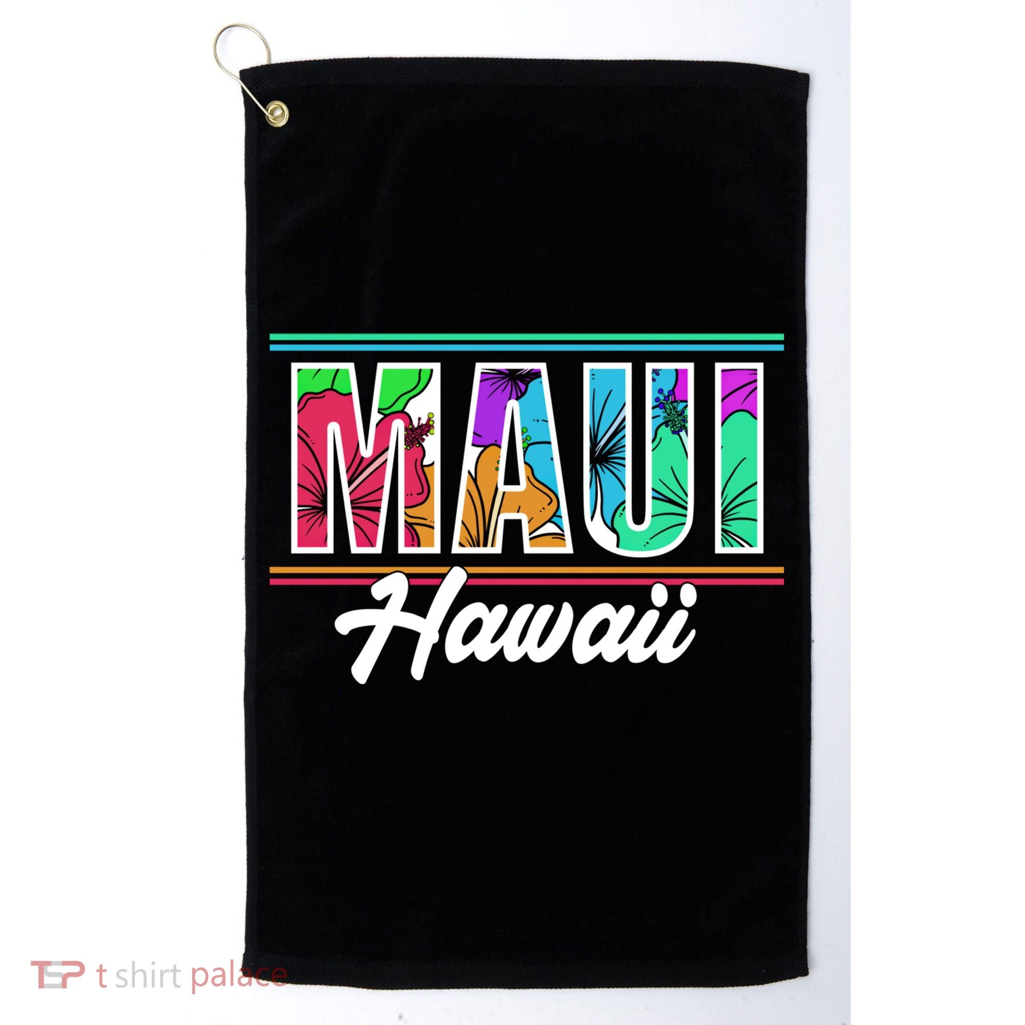 Summer Vacation Beach Maui Hawaii Gift Golf Towel