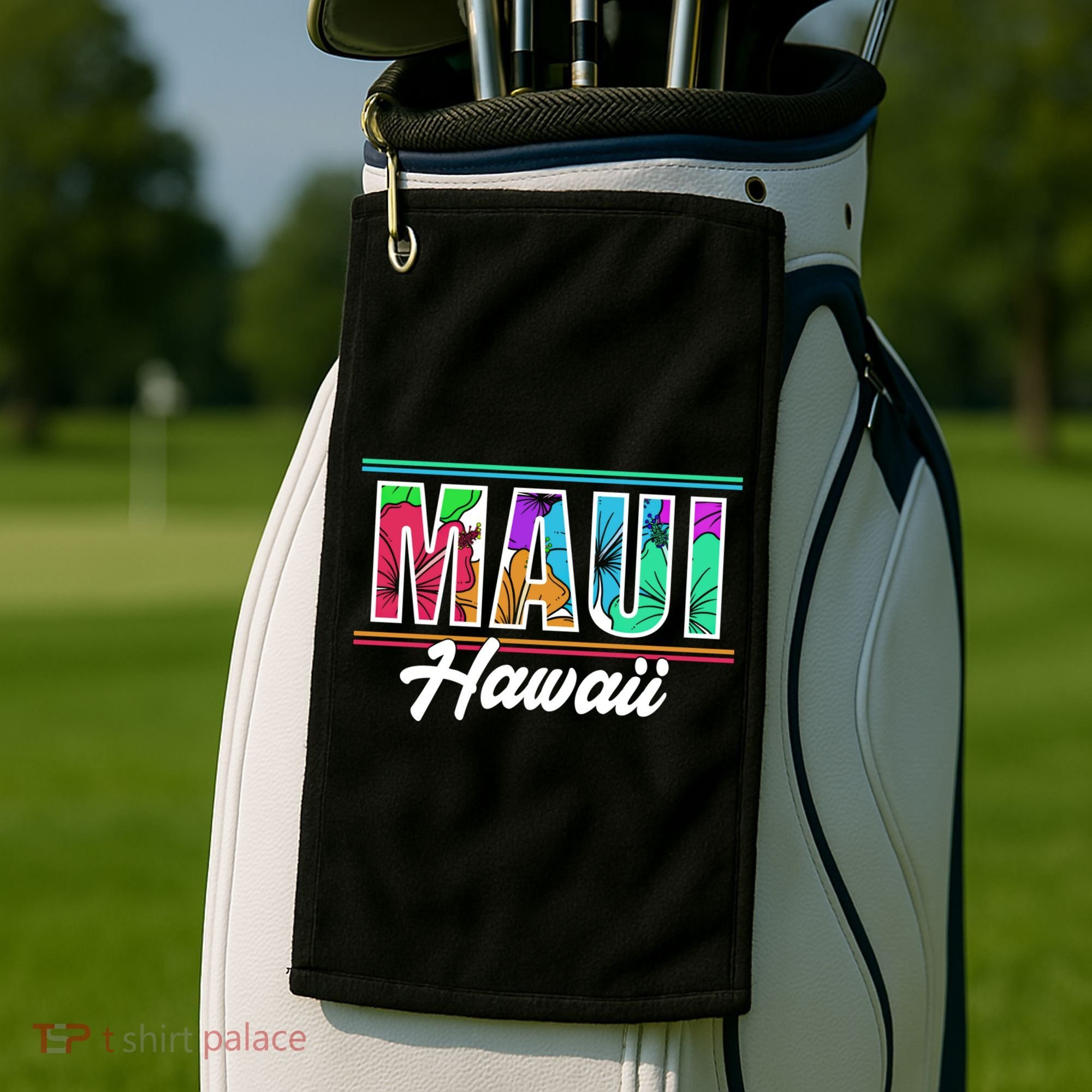 Summer Vacation Beach Maui Hawaii Gift Golf Towel