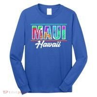 Summer Vacation Beach Maui Hawaii Gift Long Sleeve Shirt thumb 0