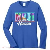 Summer Vacation Beach Maui Hawaii Gift Women's Long Sleeve Shirt thumb 0