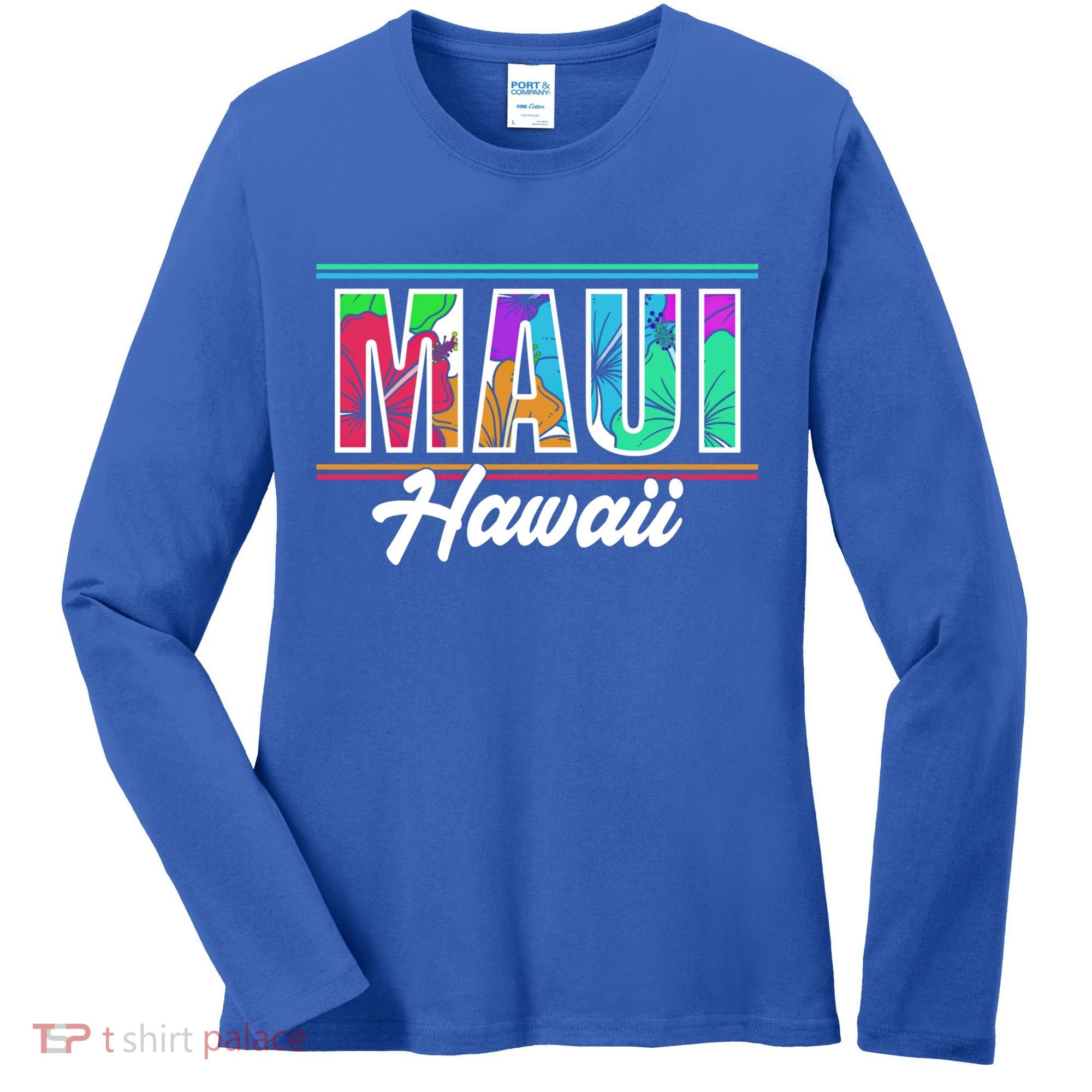 Summer Vacation Beach Maui Hawaii Gift Women's Long Sleeve Shirt