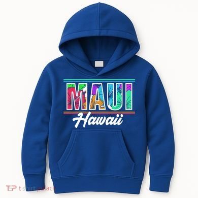 Summer Vacation Beach Maui Hawaii Gift Kids Hoodie