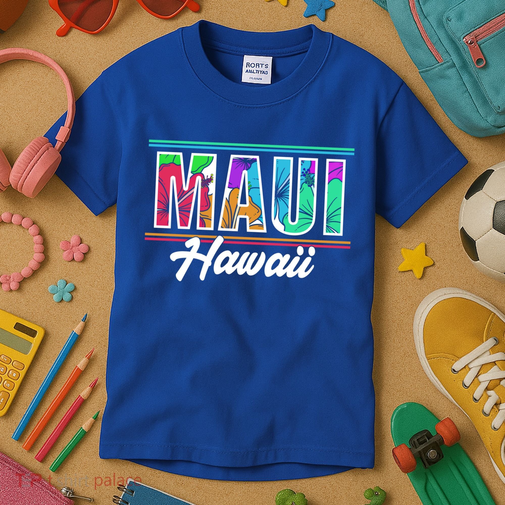 Summer Vacation Beach Maui Hawaii Gift Kids T-Shirt