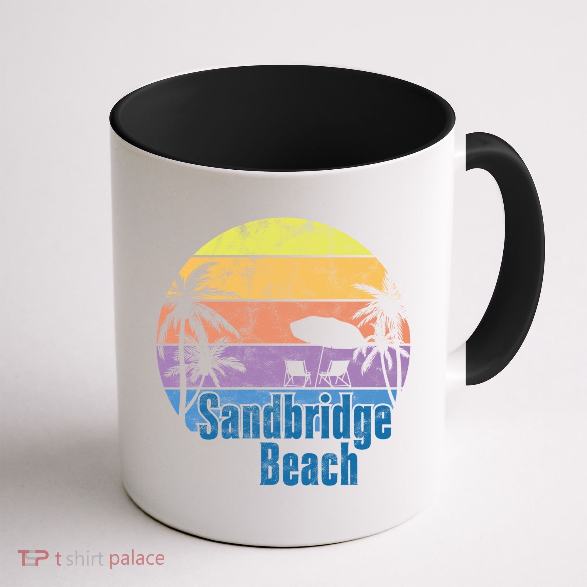 Sandbridge Virginia Beach Retro Sunset Family Beach Vacation Cute Gift Coffee Mug