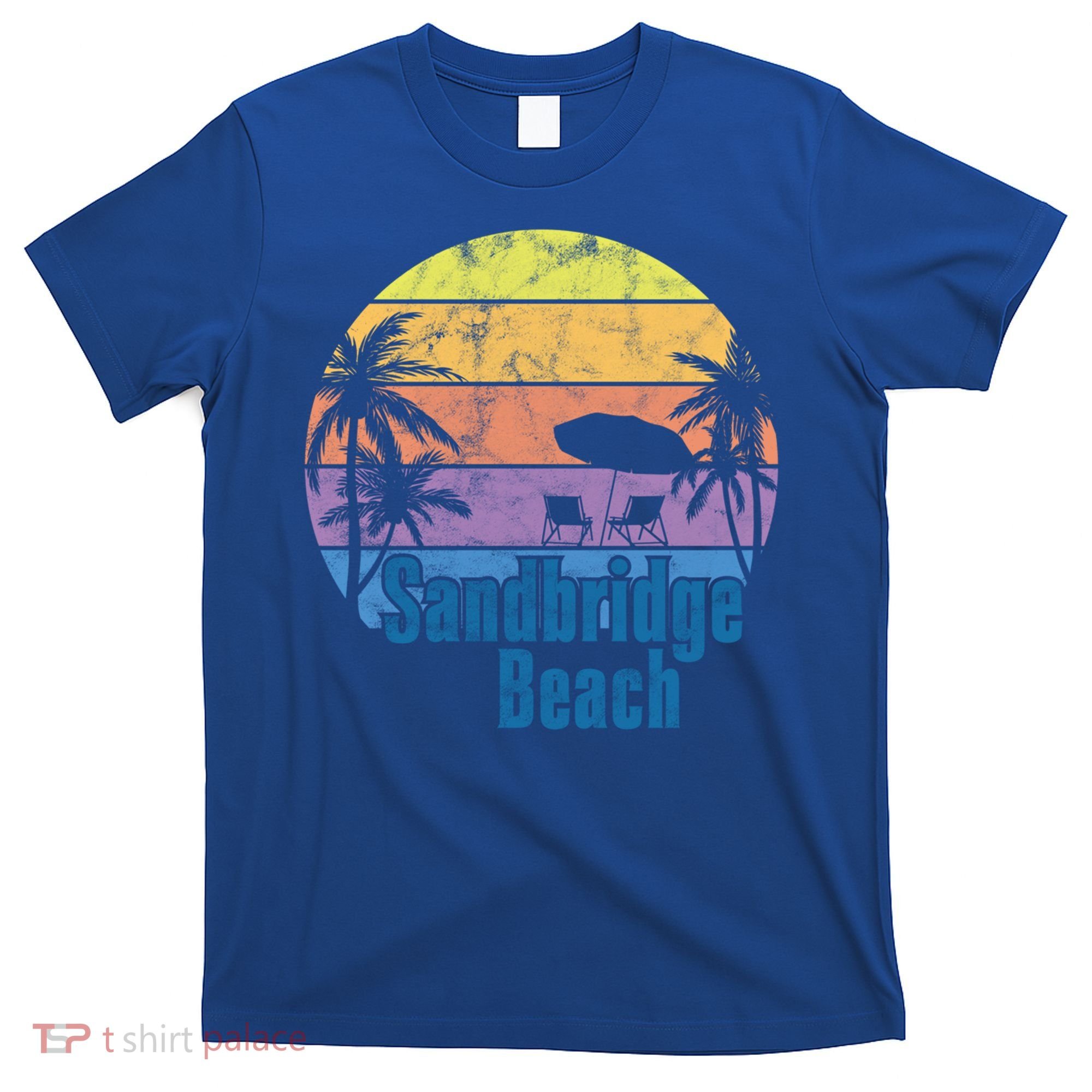 Sandbridge Virginia Beach Retro Sunset Family Beach Vacation Cute Gift T-Shirt