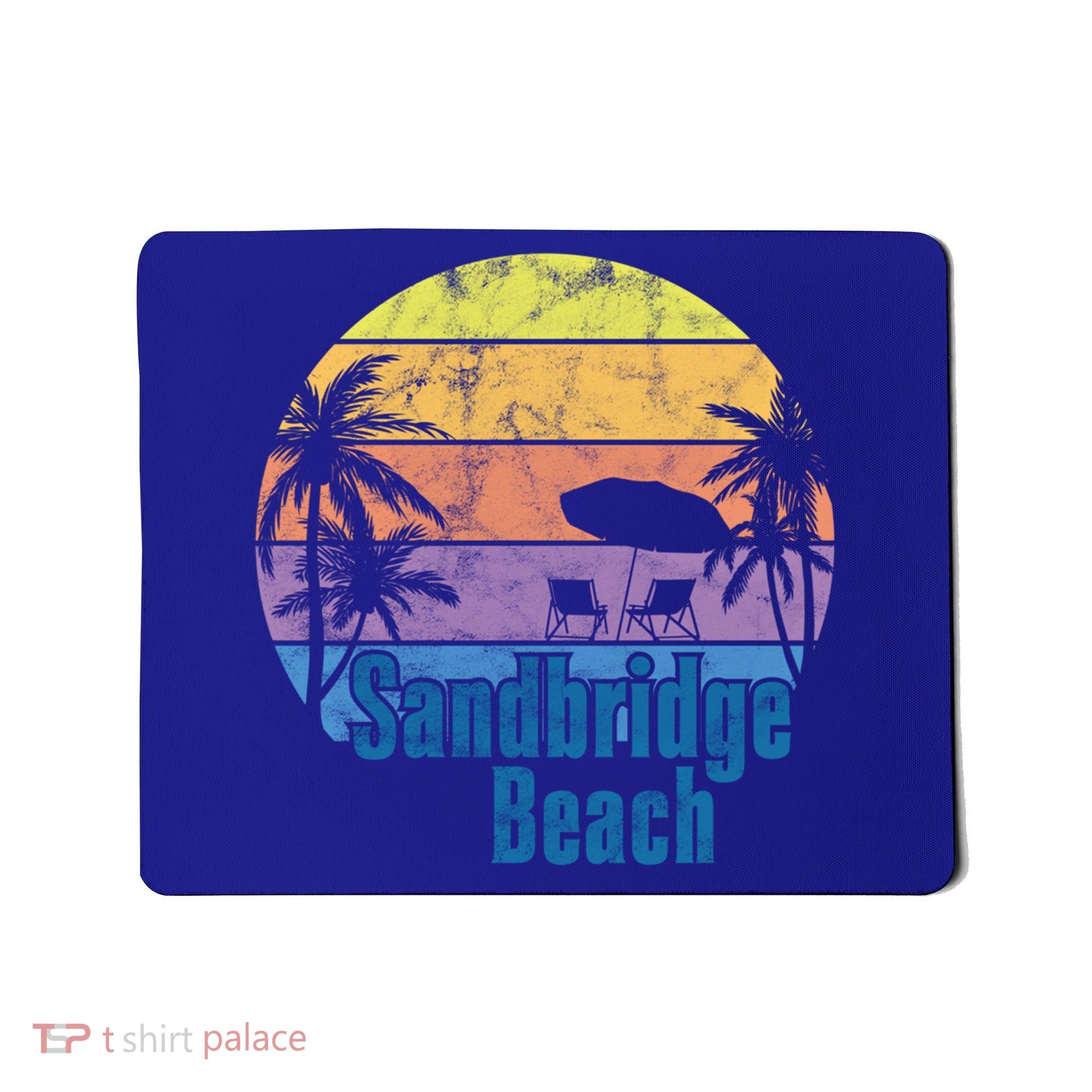 Sandbridge Virginia Beach Retro Sunset Family Beach Vacation Cute Gift Mousepad