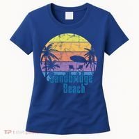 Sandbridge Virginia Beach Retro Sunset Family Beach Vacation Cute Gift Women's T-Shirt thumb 0