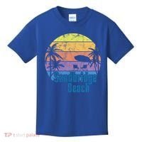 Sandbridge Virginia Beach Retro Sunset Family Beach Vacation Cute Gift Kids T-Shirt thumb 0