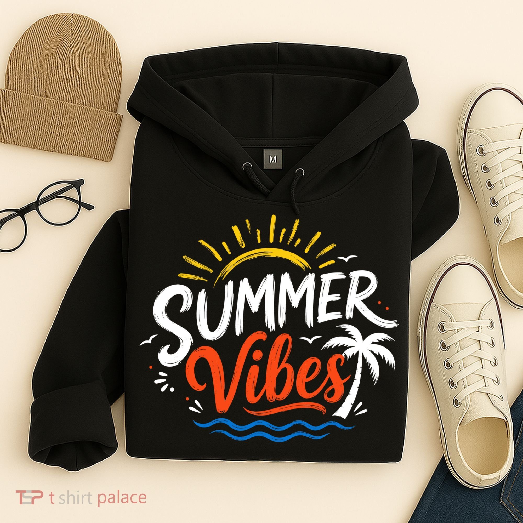 Summer Vibes Beach Lovers And Sun Seekers Hoodie