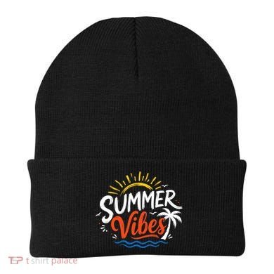 Summer Vibes Beach Lovers And Sun Seekers Beanie