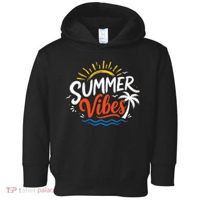 Summer Vibes Beach Lovers And Sun Seekers Toddler Hoodie