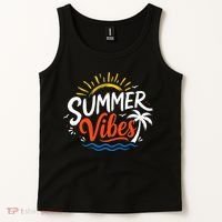 Summer Vibes Beach Lovers And Sun Seekers Tank Top thumb 2