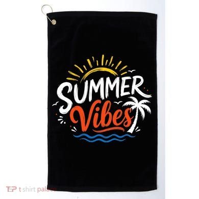 Summer Vibes Beach Lovers And Sun Seekers Golf Towel