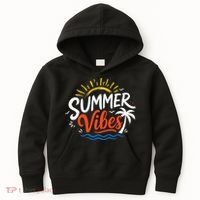 Summer Vibes Beach Lovers And Sun Seekers Kids Hoodie thumb 0