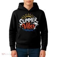 Summer Vibes Beach Lovers And Sun Seekers Kids Hoodie thumb 4