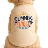 Summer Vibes Beach Lovers And Sun Seekers Doggie Tank thumb 0