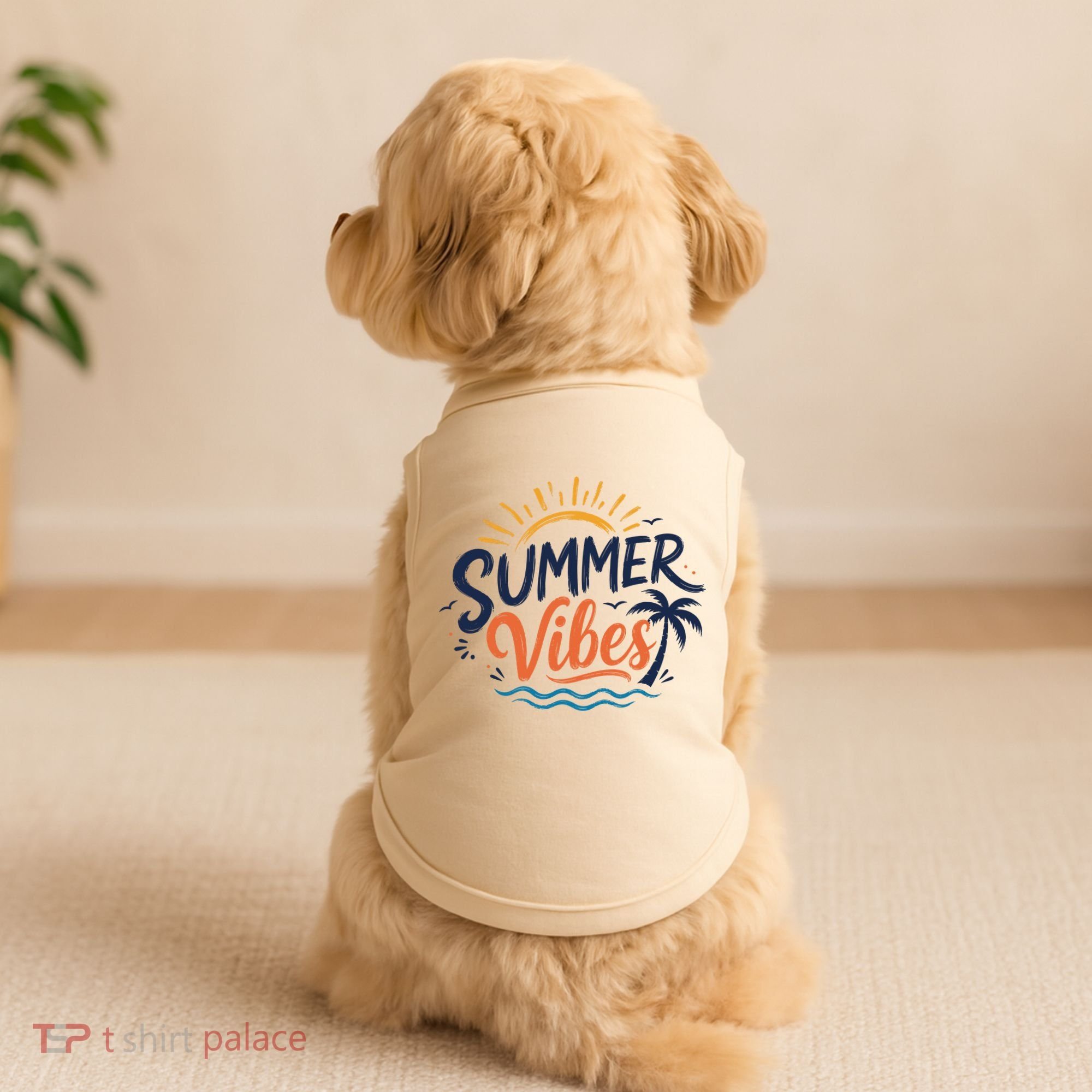 Summer Vibes Beach Lovers And Sun Seekers Doggie Tank