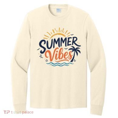 Summer Vibes Beach Lovers And Sun Seekers Long Sleeve Shirt
