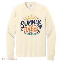 Summer Vibes Beach Lovers And Sun Seekers Long Sleeve Shirt thumb 0