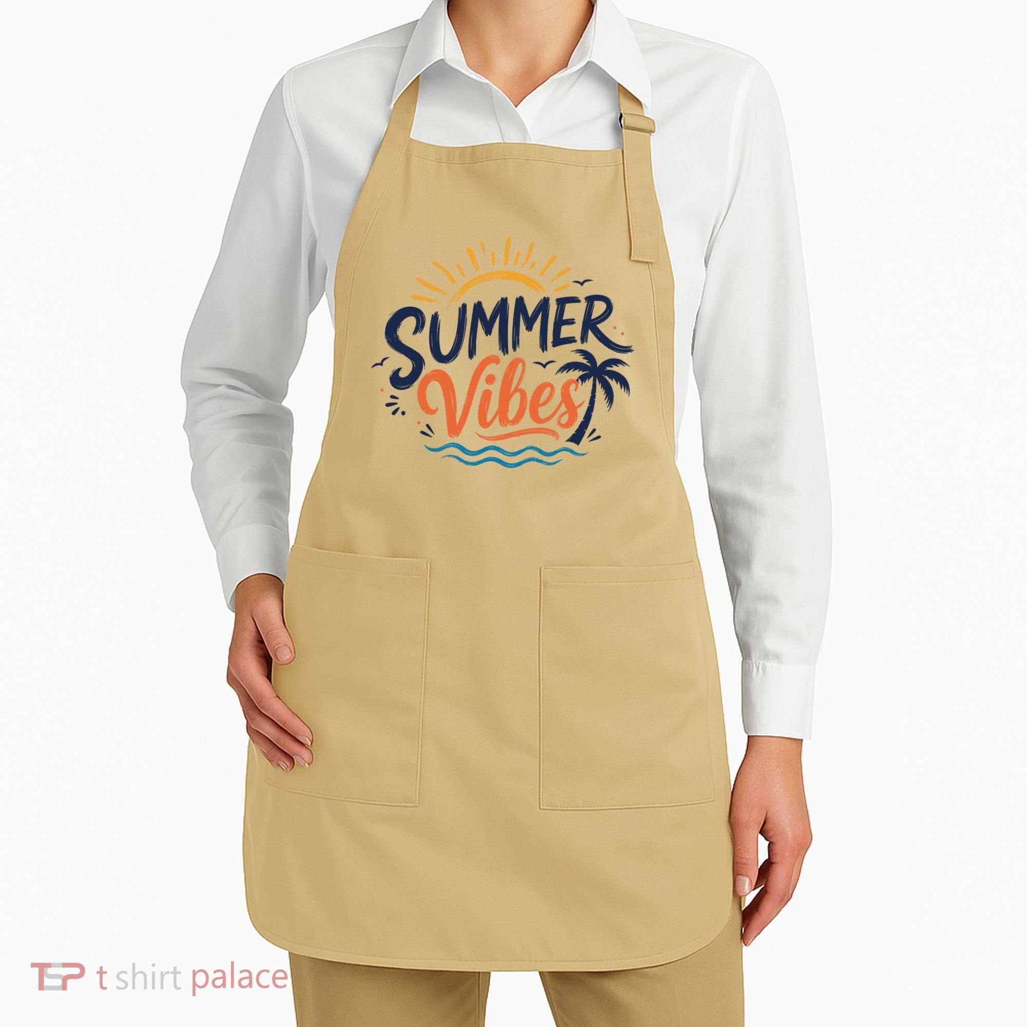Summer Vibes Beach Lovers And Sun Seekers Apron