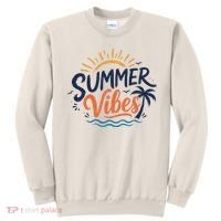 Summer Vibes Beach Lovers And Sun Seekers Sweatshirt thumb 0