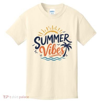 Summer Vibes Beach Lovers And Sun Seekers Kids T-Shirt