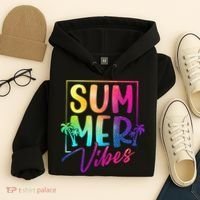 Summer Vibes Beach Sunset Hoodie thumb 4