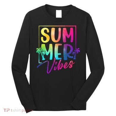 Summer Vibes Beach Sunset Long Sleeve Shirt