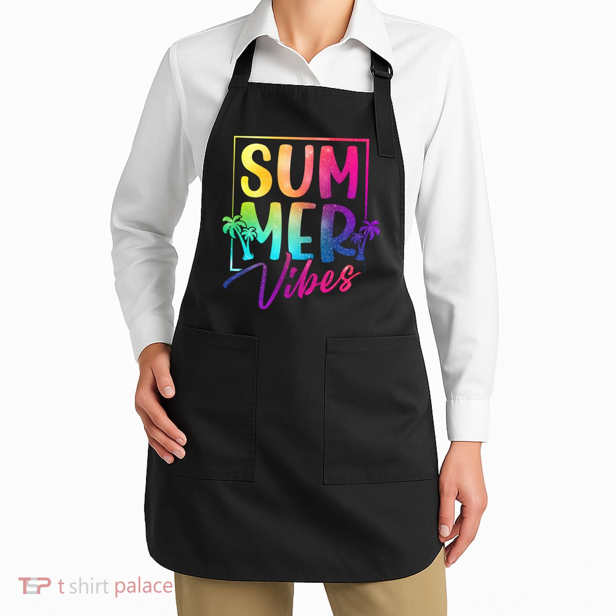 Summer Vibes Beach Sunset Apron