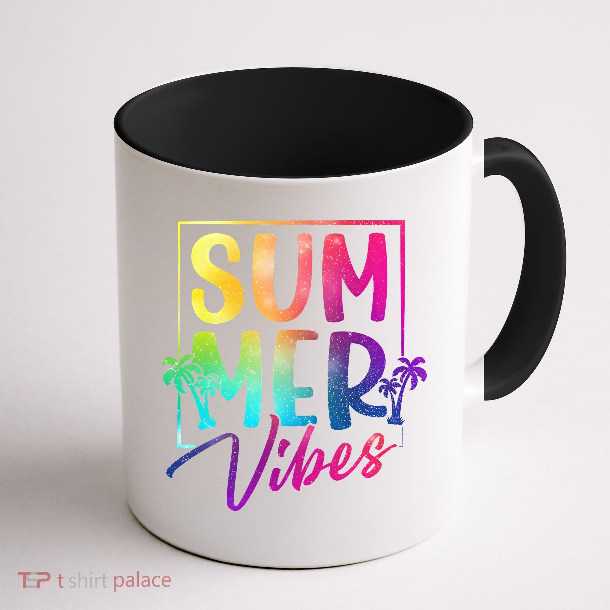 Summer Vibes Beach Sunset Coffee Mug