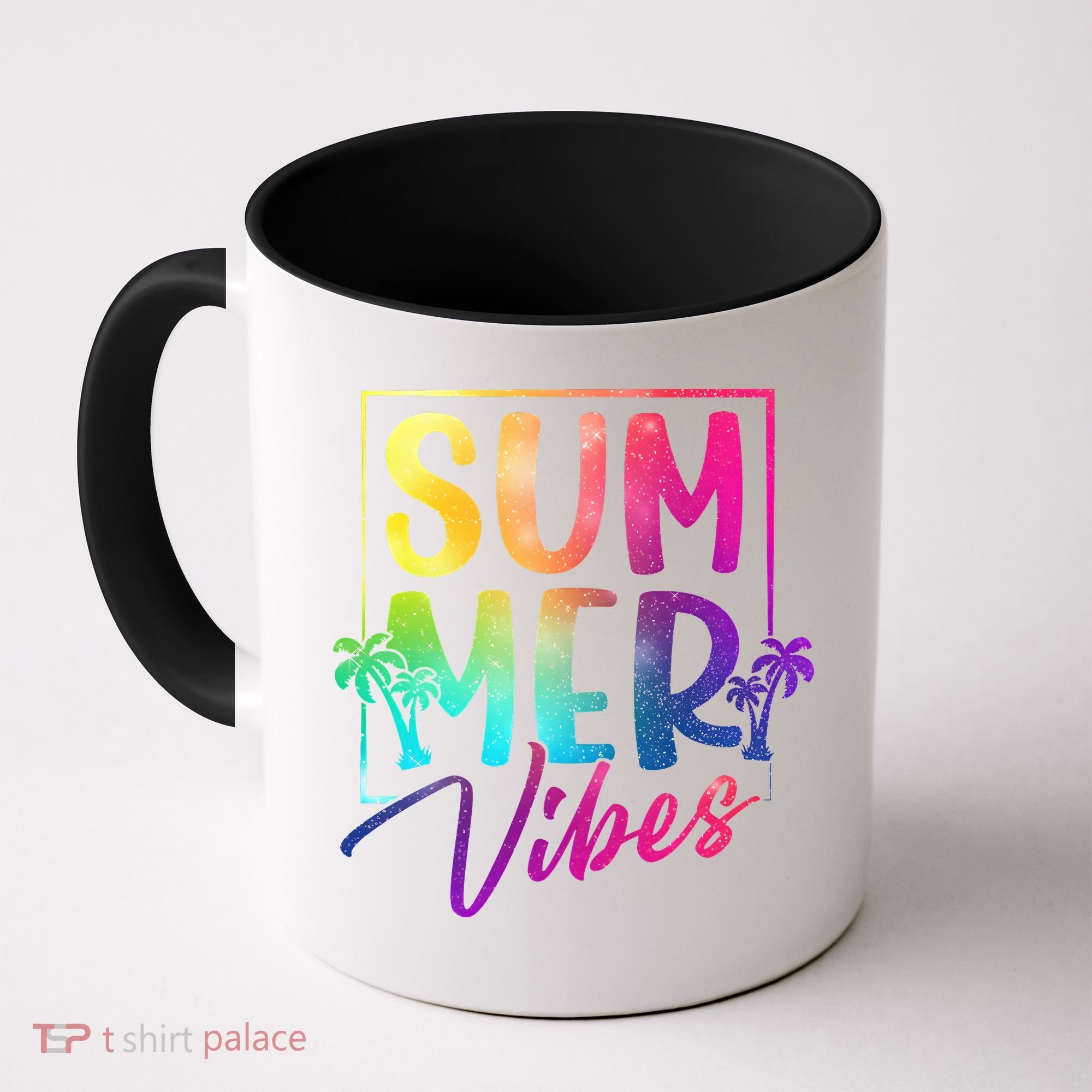 Summer Vibes Beach Sunset Coffee Mug