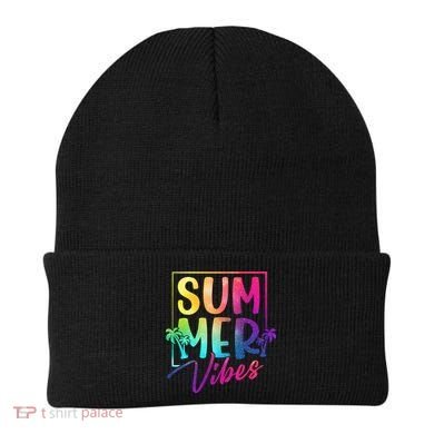 Summer Vibes Beach Sunset Beanie