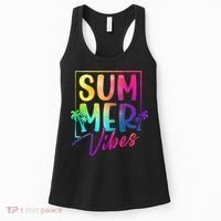 Summer Vibes Beach Sunset Women's Tank Top thumb 0