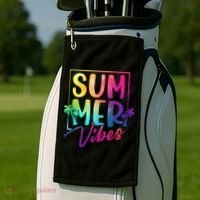 Summer Vibes Beach Sunset Golf Towel thumb 2