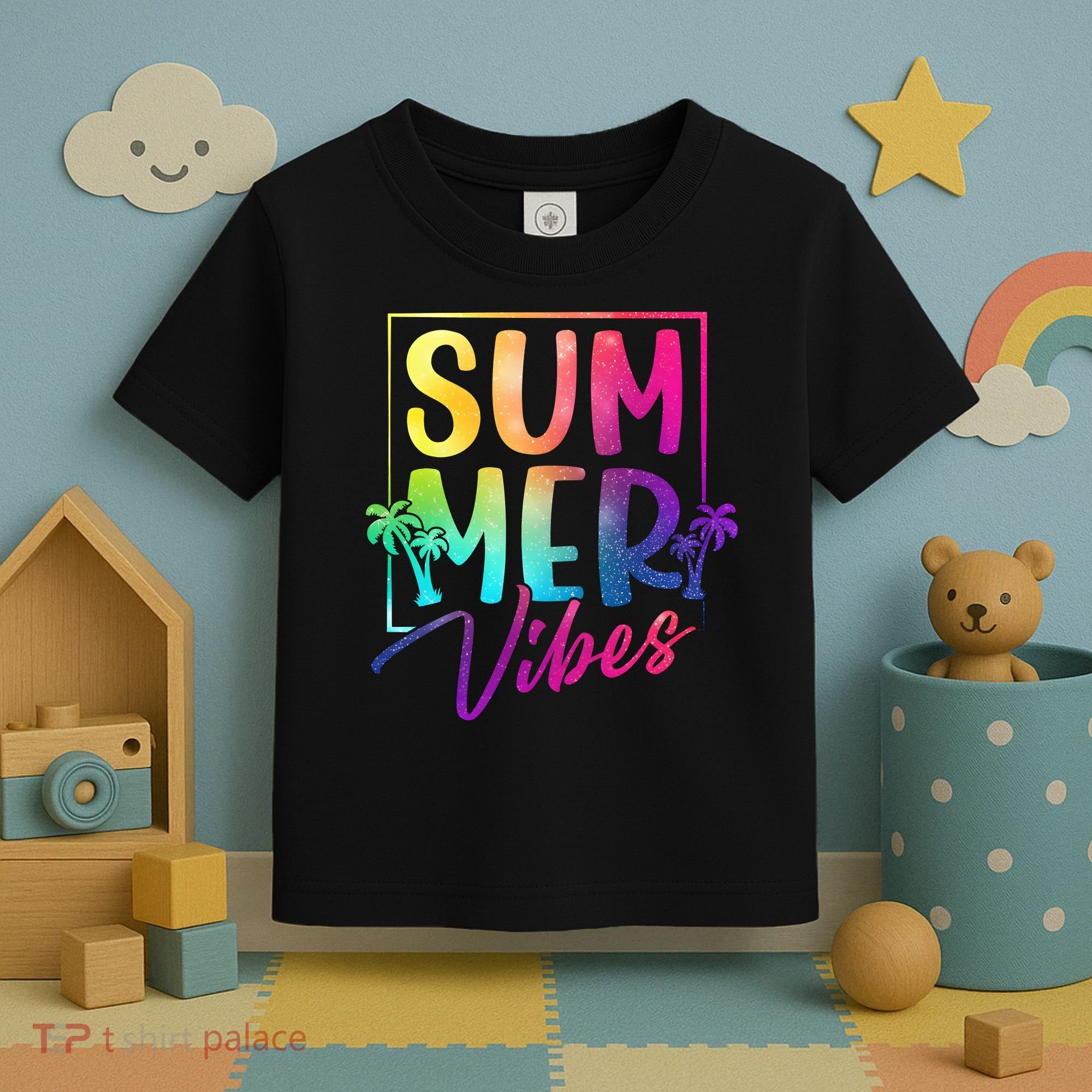 Summer Vibes Beach Sunset Toddler T-Shirt