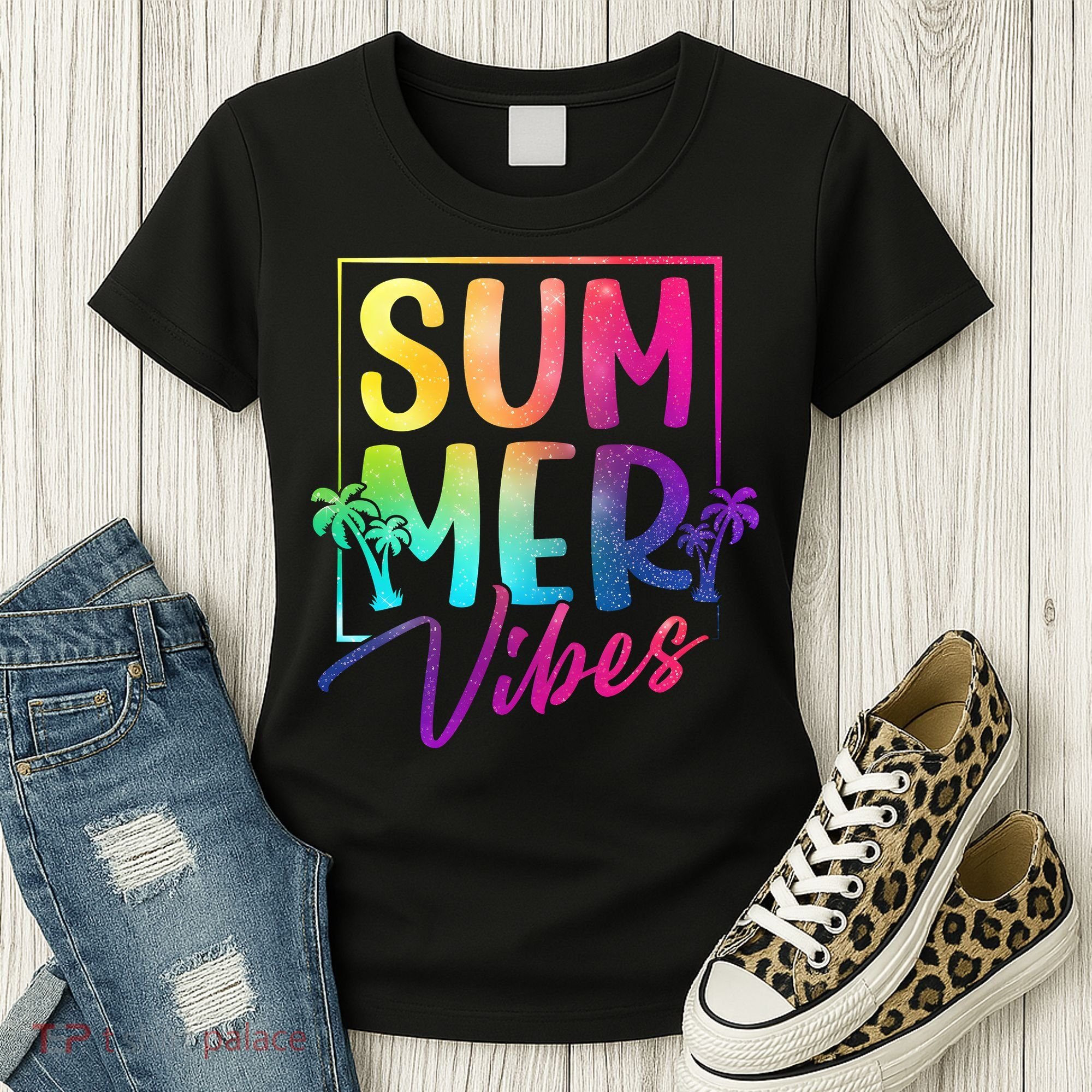 Summer Vibes Beach Sunset Women's T-Shirt