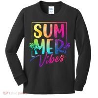 Summer Vibes Beach Sunset Kids Long Sleeve Shirt thumb 0