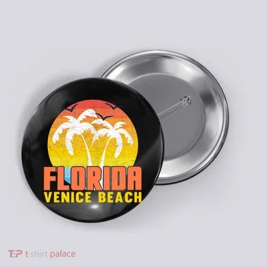 Sunset Venice Beach Button